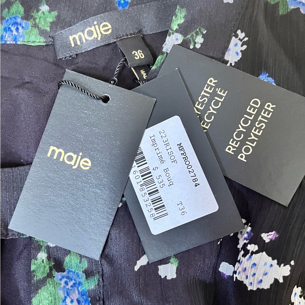 Maje Risof Floral Cutout Maxi Dress - Picture 14 of 16